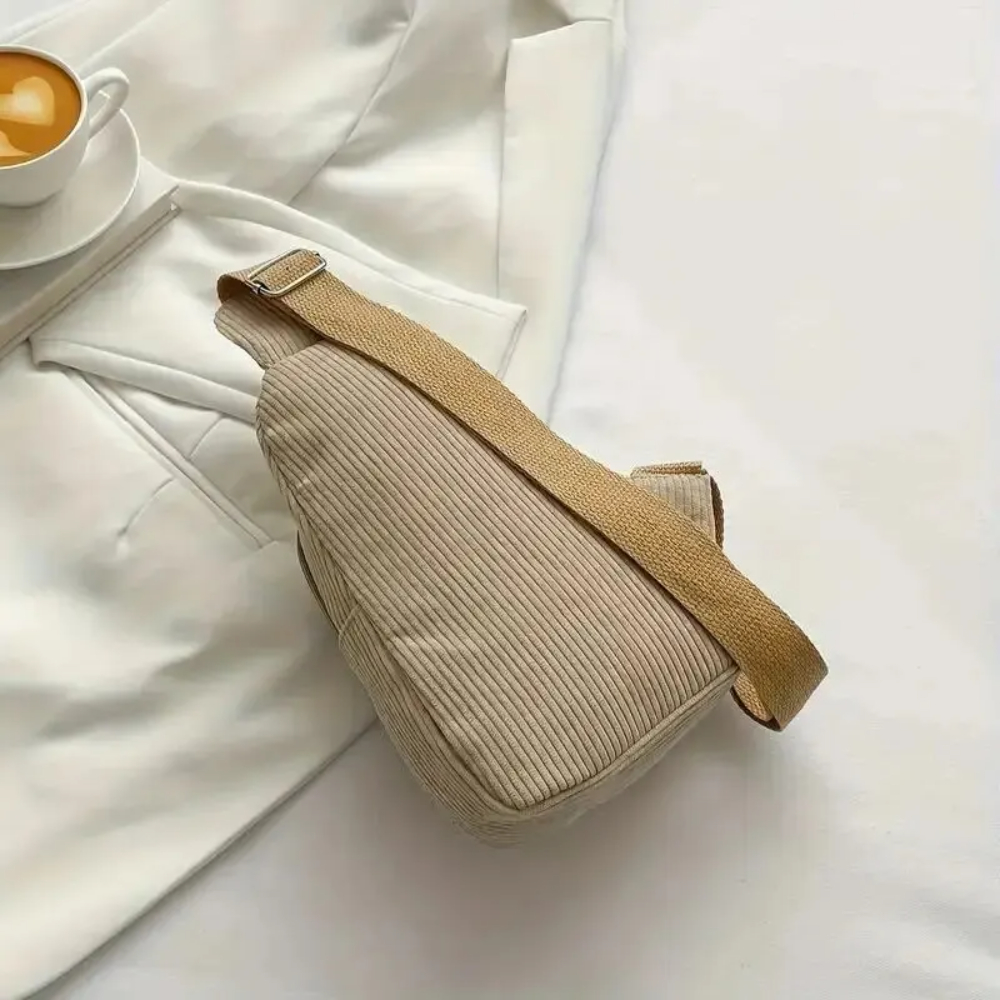 Vintage Corduroy Crossbody Bag - Sling Backpack Shoulder 评论和价格