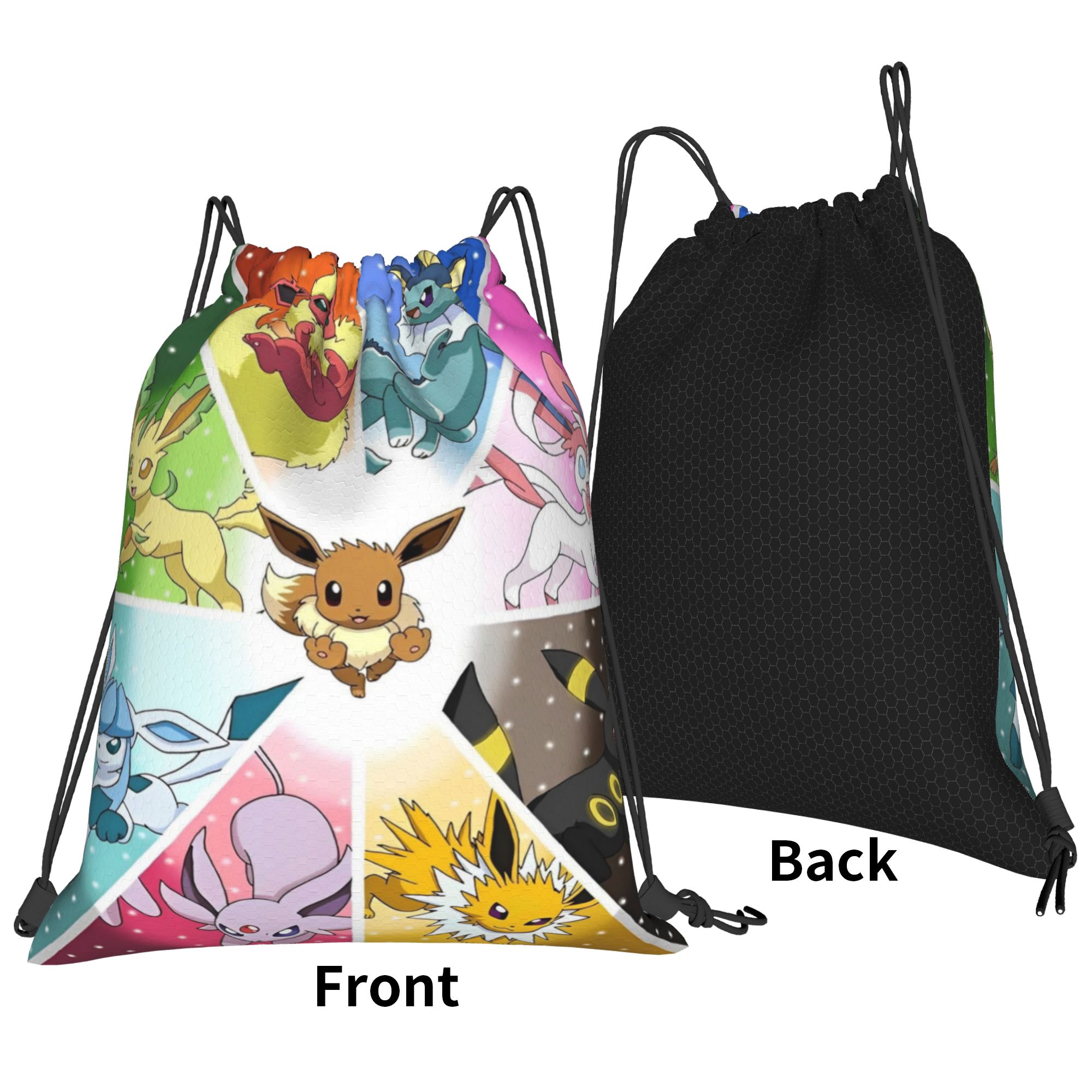 90s Anime Poke-Mon Drawstring  - Drawstring Gym Bag 评论和价格