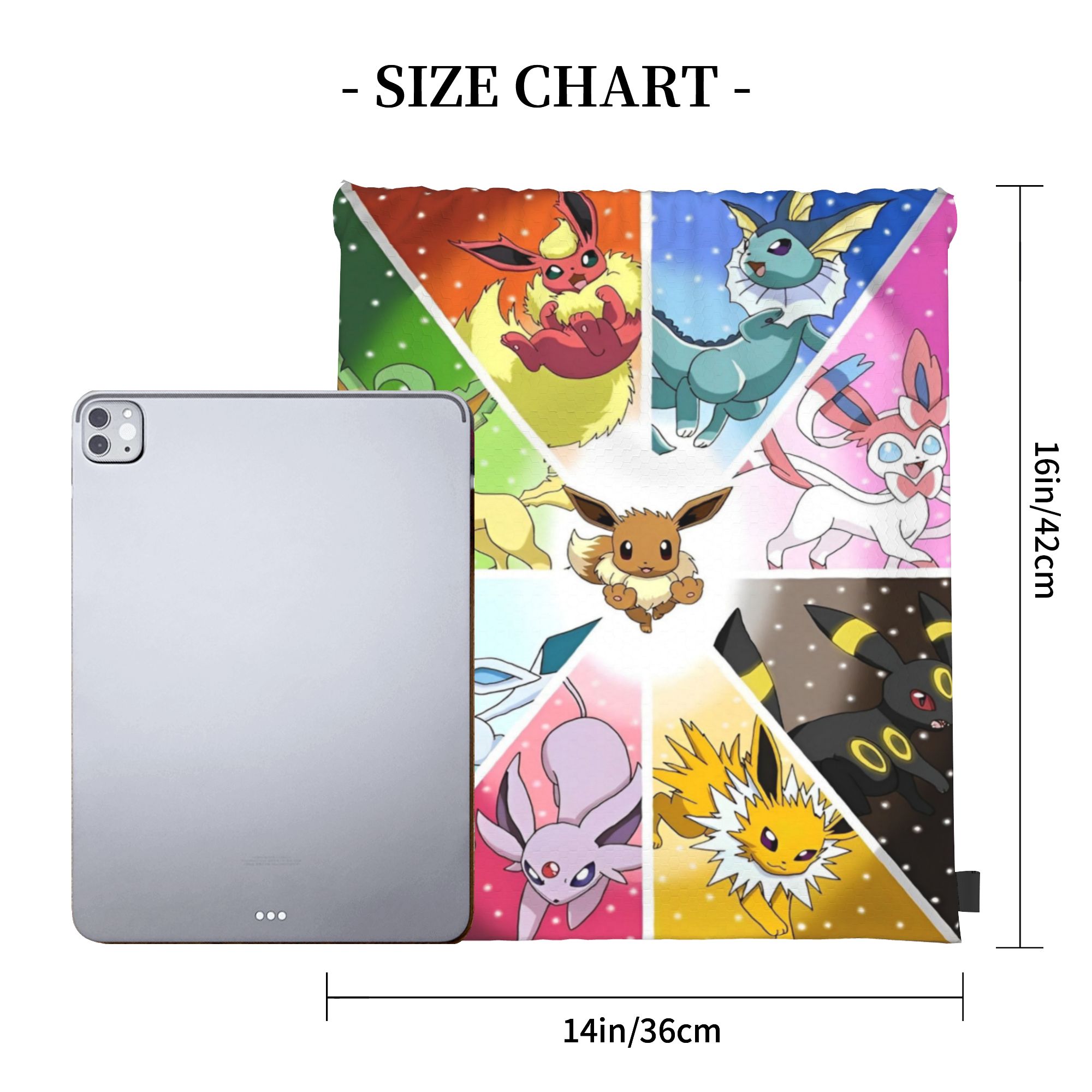 90s Anime Poke-Mon Drawstring  - Drawstring Gym Bag 评论和价格