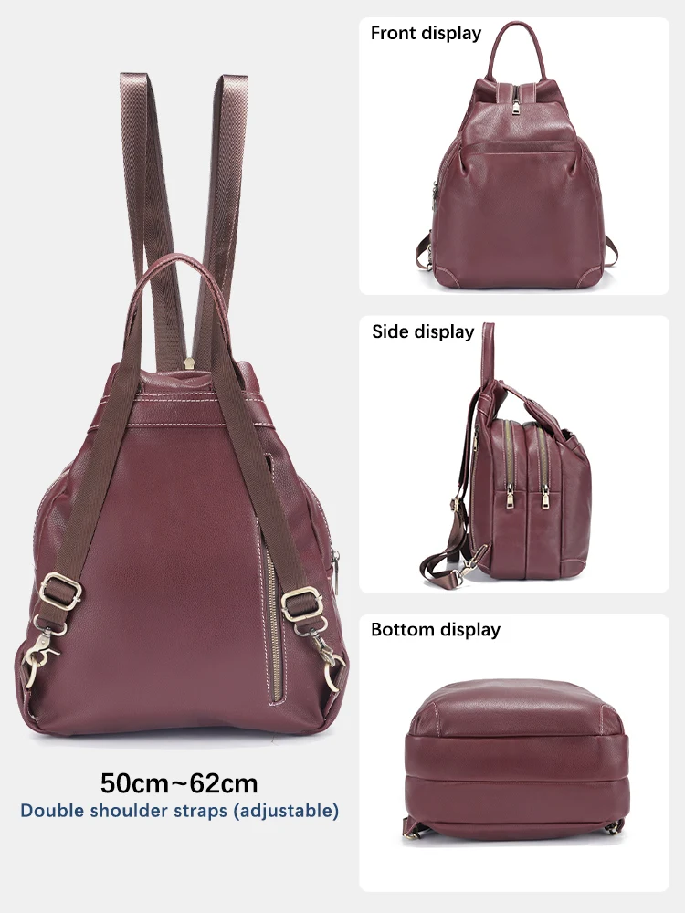 Zency Genuine Leather Women's  - Travel Backpack Anti Theft 评论和价格