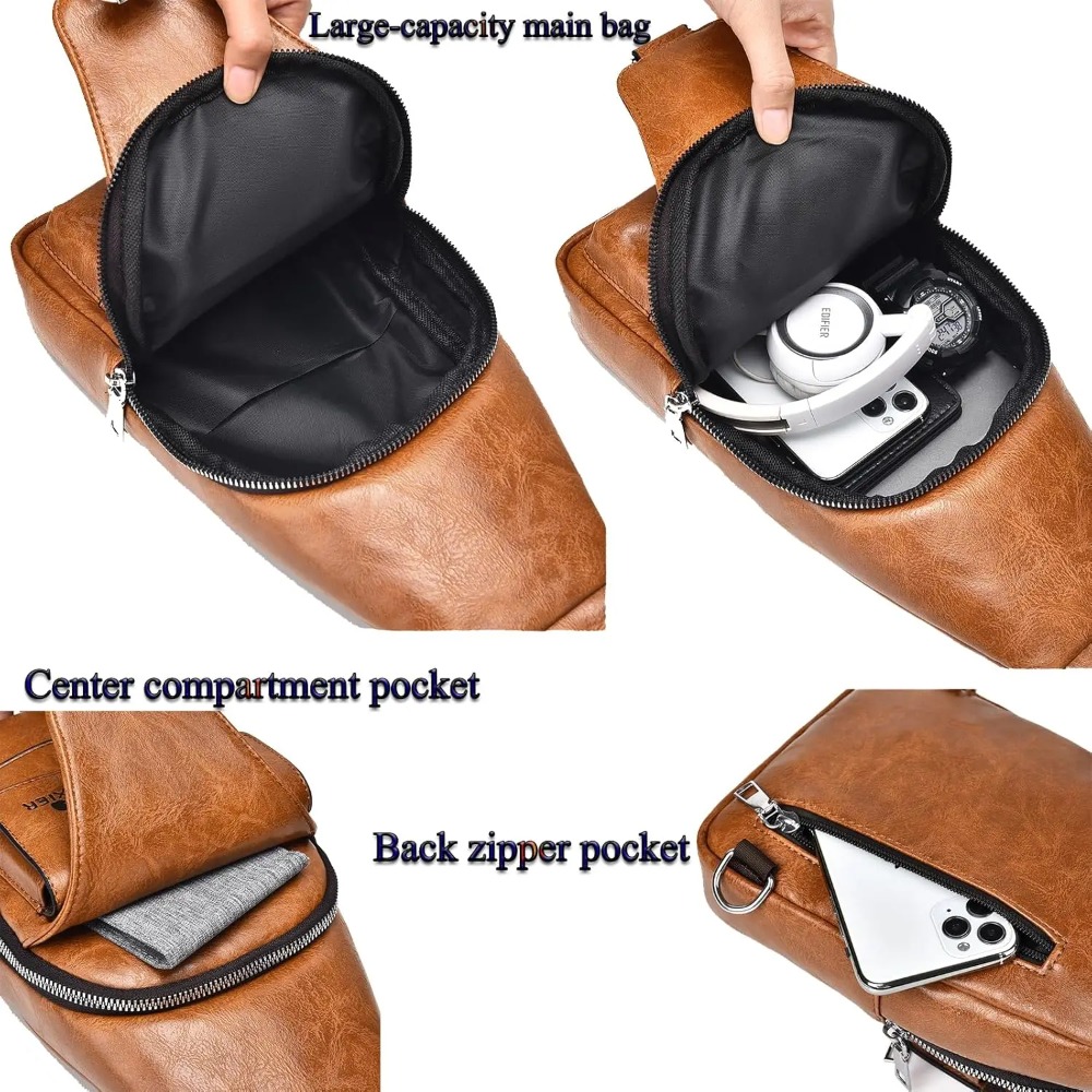 Sling Bag for Men Crossbody Ch - Sling Backpack Shoulder 评论和价格