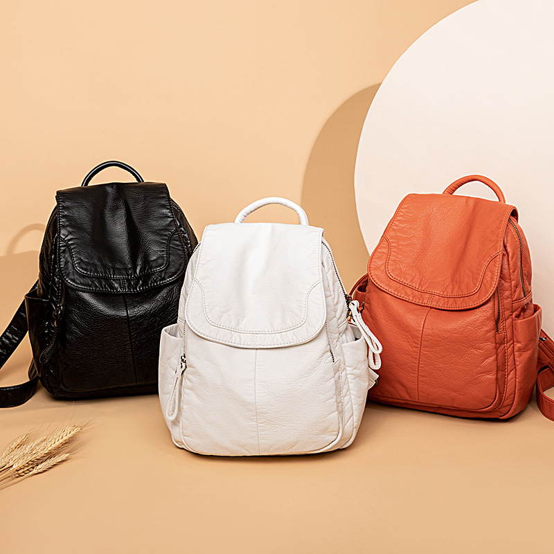 Women's Backpack White Washed  - Fashion Backpack Women 评论和价格