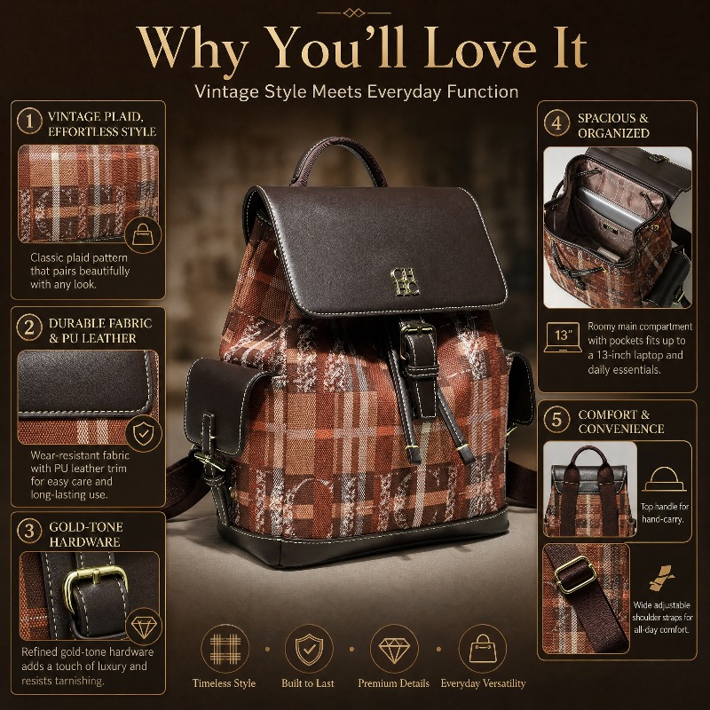 CHHC Fashion Color Block Backp - Fashion Backpack Women 评论和价格