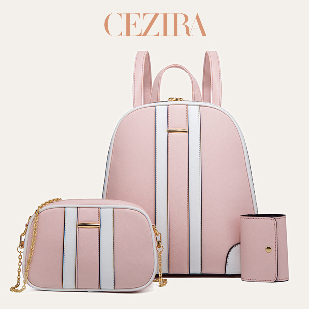 CR Fashion Stripes Patchwork B - Fashion Backpack Women 评论和价格