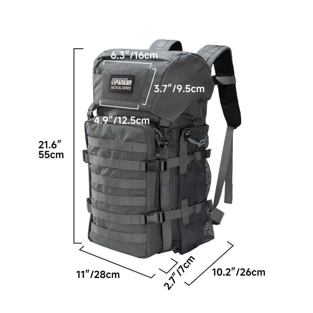 Tactical Backpack 40L 500D Nyl - Rucksack Military Style 评论和价格