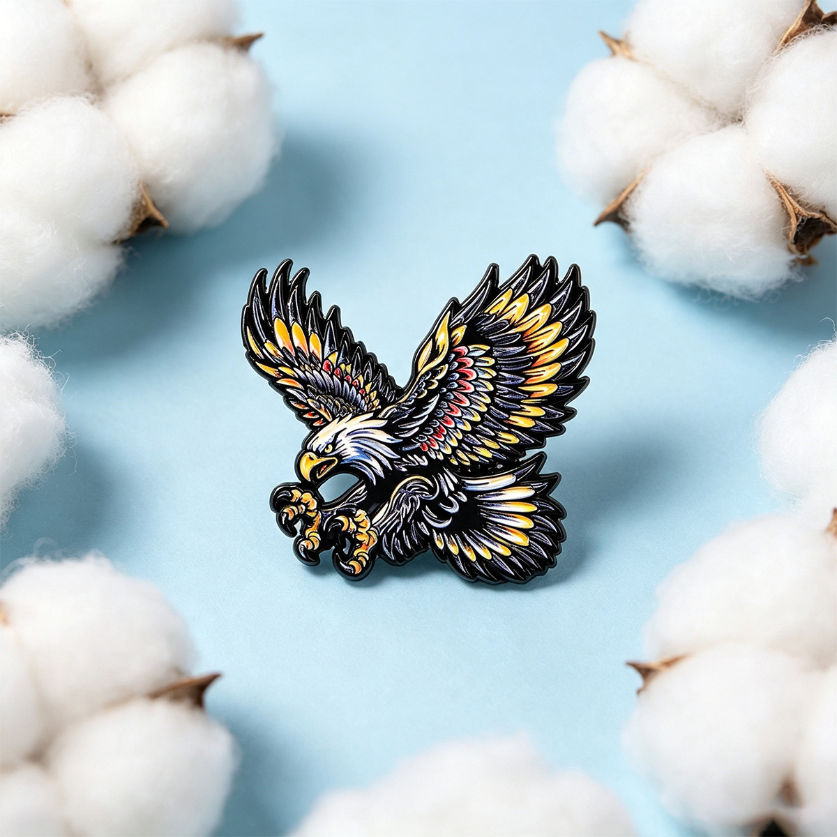 9pcs Flying Eagle Enamel Pin B - Fashion Backpack Women 评论和价格
