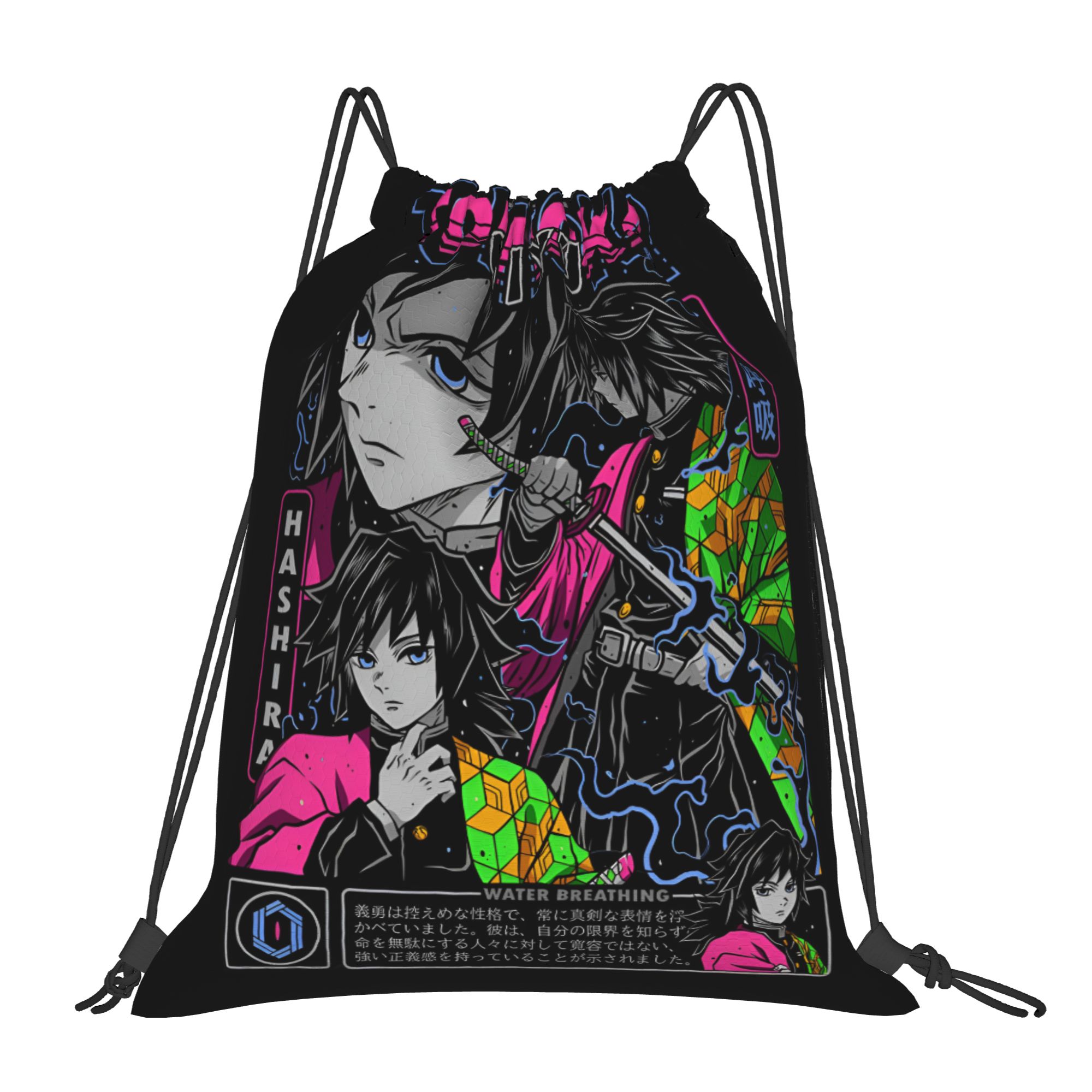 Custom Demon Slayers Drawstrin - Drawstring Gym Bag 评论和价格
