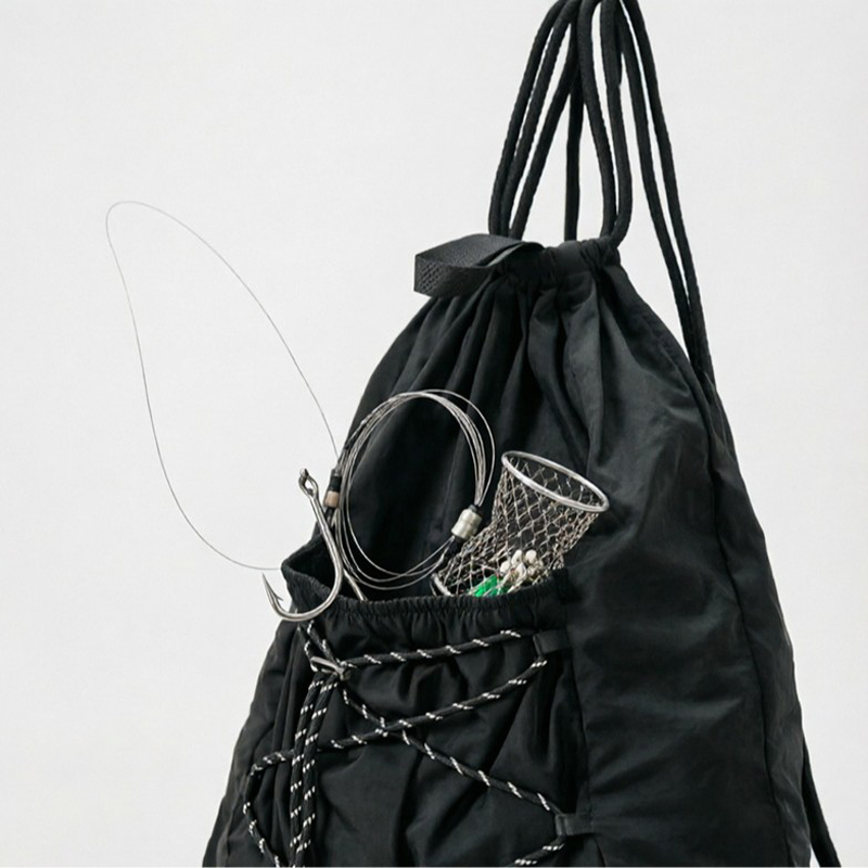 SHELKSBAG Unisex Wrinkled Nylo - Drawstring Gym Bag 评论和价格