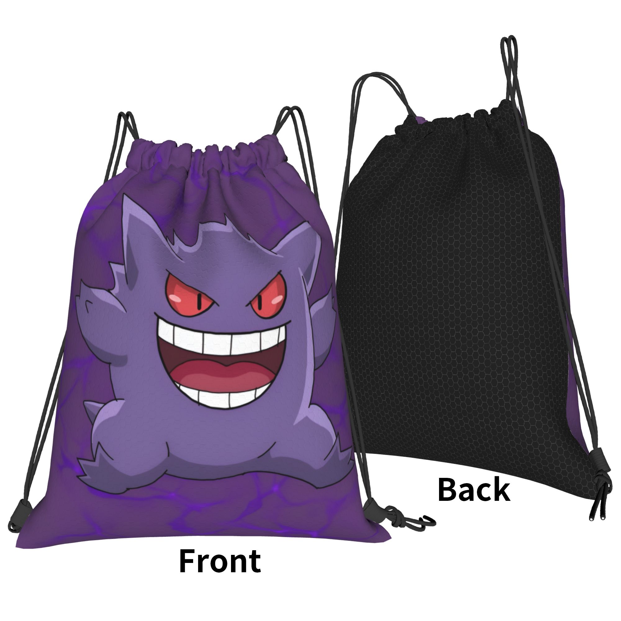 Custom Pokemoned Gengars Draws - Drawstring Gym Bag 评论和价格