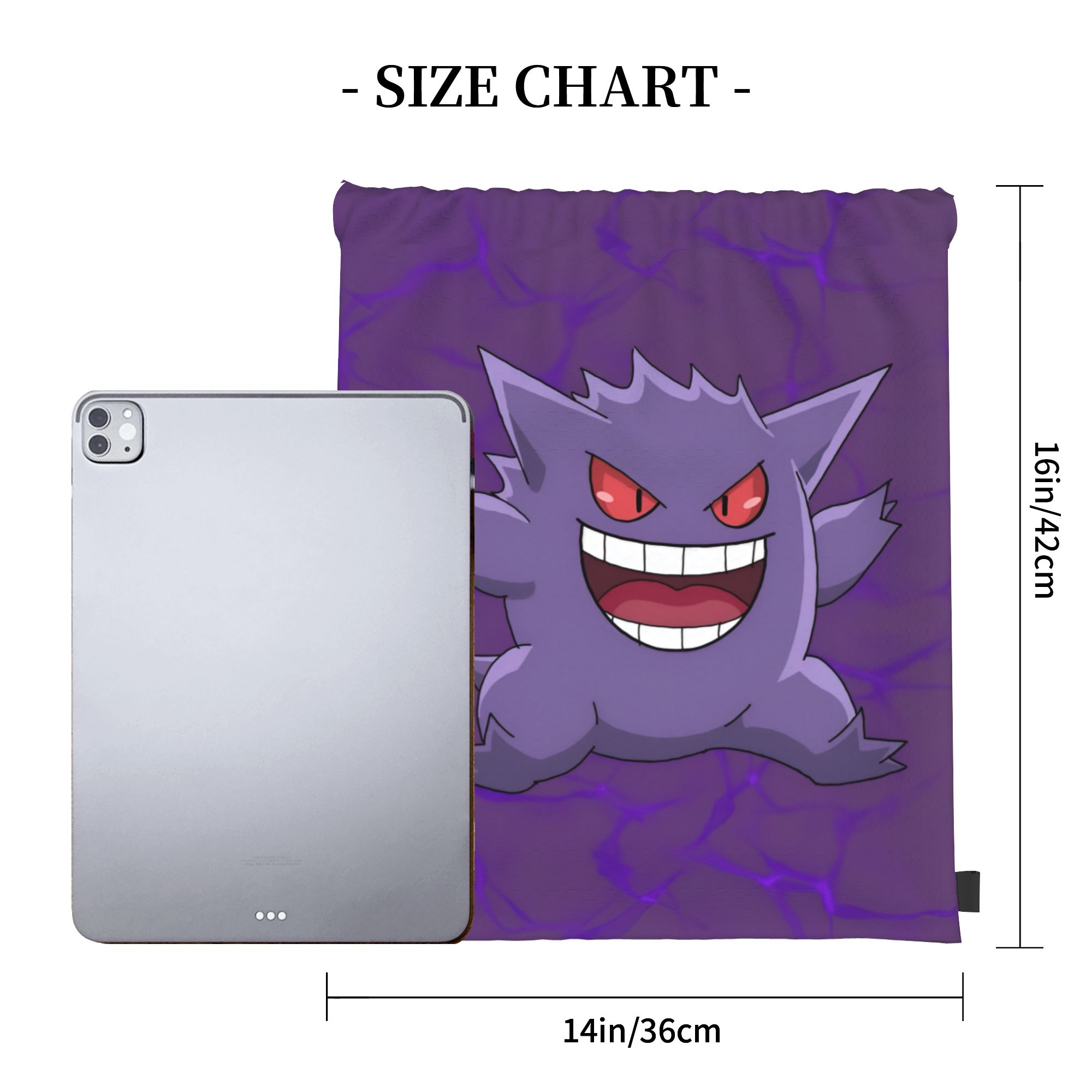 Custom Pokemoned Gengars Draws - Drawstring Gym Bag 评论和价格
